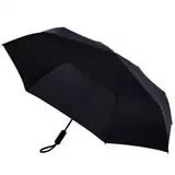 Зонт KongGu-2 Auto Folding Umbrella с фонариком (Black)